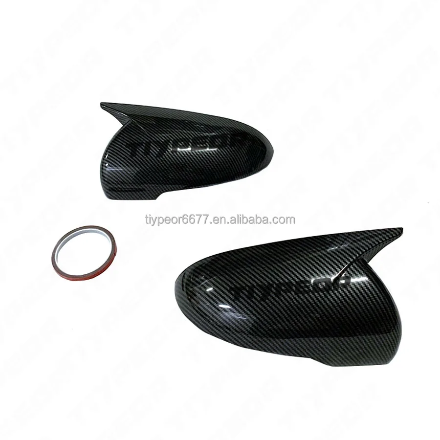 product new for kia sorento 2016   2019 carbon fiber no light gap rear view mirror cover trim tiypeor exterior accessories body kits-6