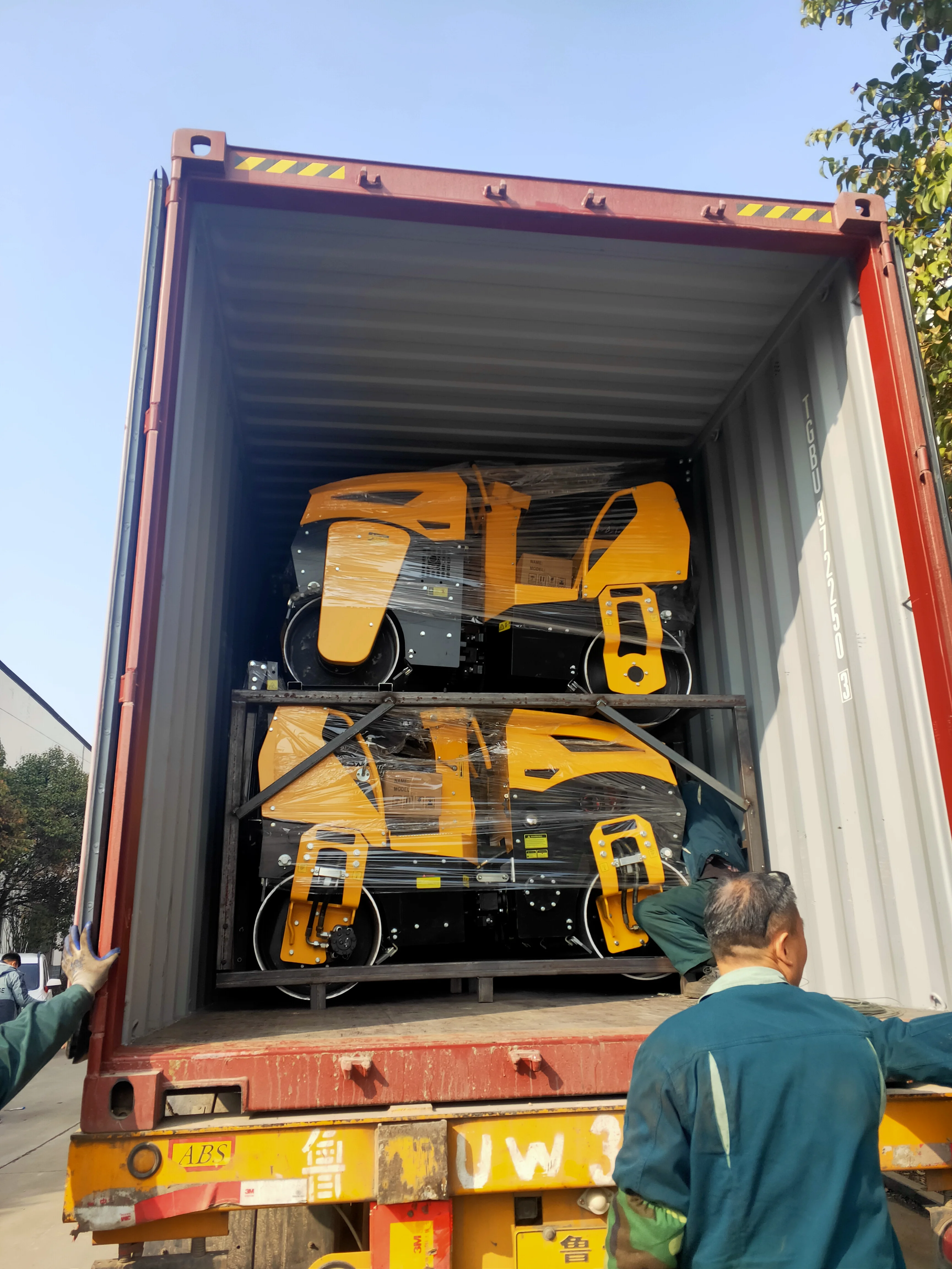 1 Ton Concrete Storike Compactor Double Drum diesel Engine Vibrator Roller Machine Mini Small Road Roller Road Compactor