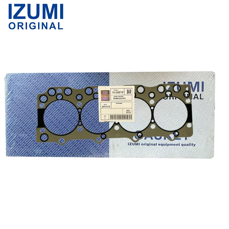 IZUMI ORIGINAL Gasket Kepala Silinder untuk Mesin Diesel 4BG1T untuk Truk Isuzu, Bus, dan Forklift—Pengganti OEM dan Pasar Sekunder