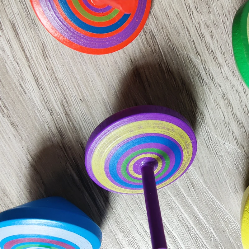 Новейший стиль детская игра милые 5 стилей деревянные Мини спиннинговые