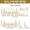 Solid gold wall sticker