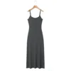 High-grade gray slip dress