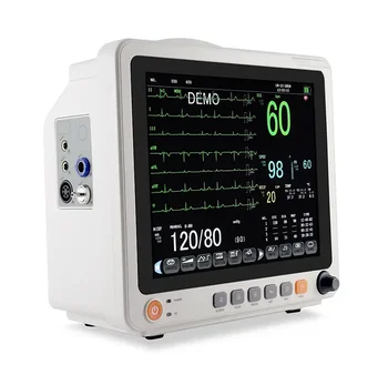 Pm12b 12 Inch Hospital Equipment 6 Parameter Patient Monitor ECG Monitoring Touch Screen Monitors