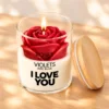 Red Rose Clover Candle