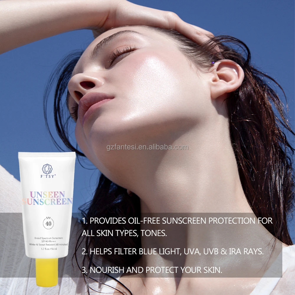 Oem Organic Facial Sunscreen All Skin Type Spf 50 Water Gel Sunscreen