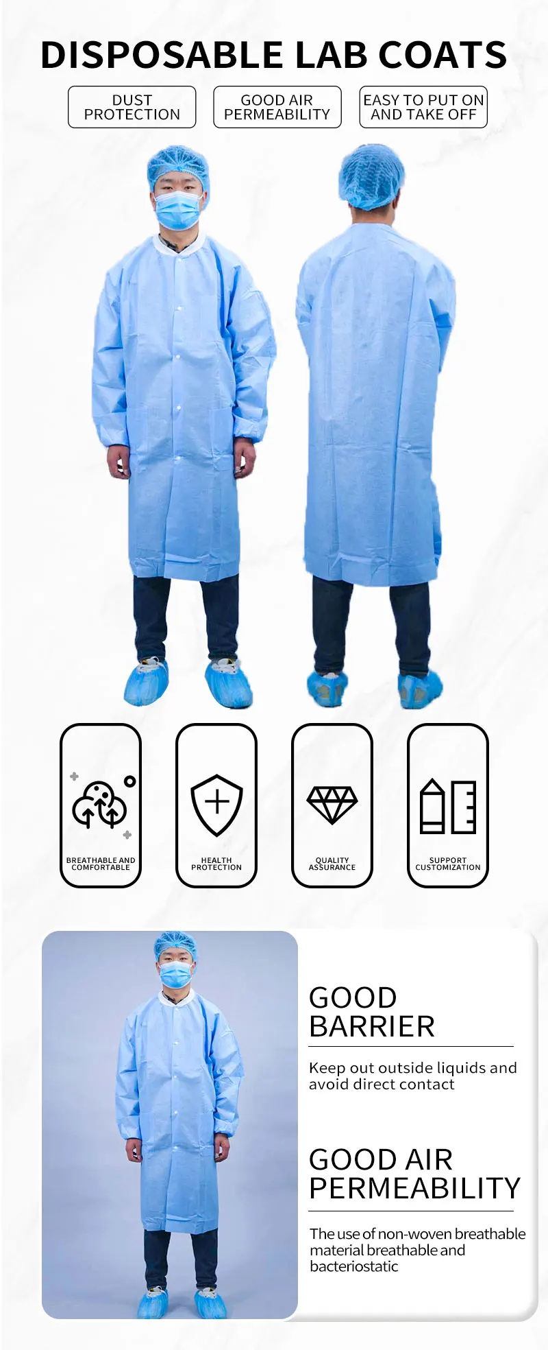 Customised Lab Coat Pink Lab Coat Disposable Lab Coat With Buy