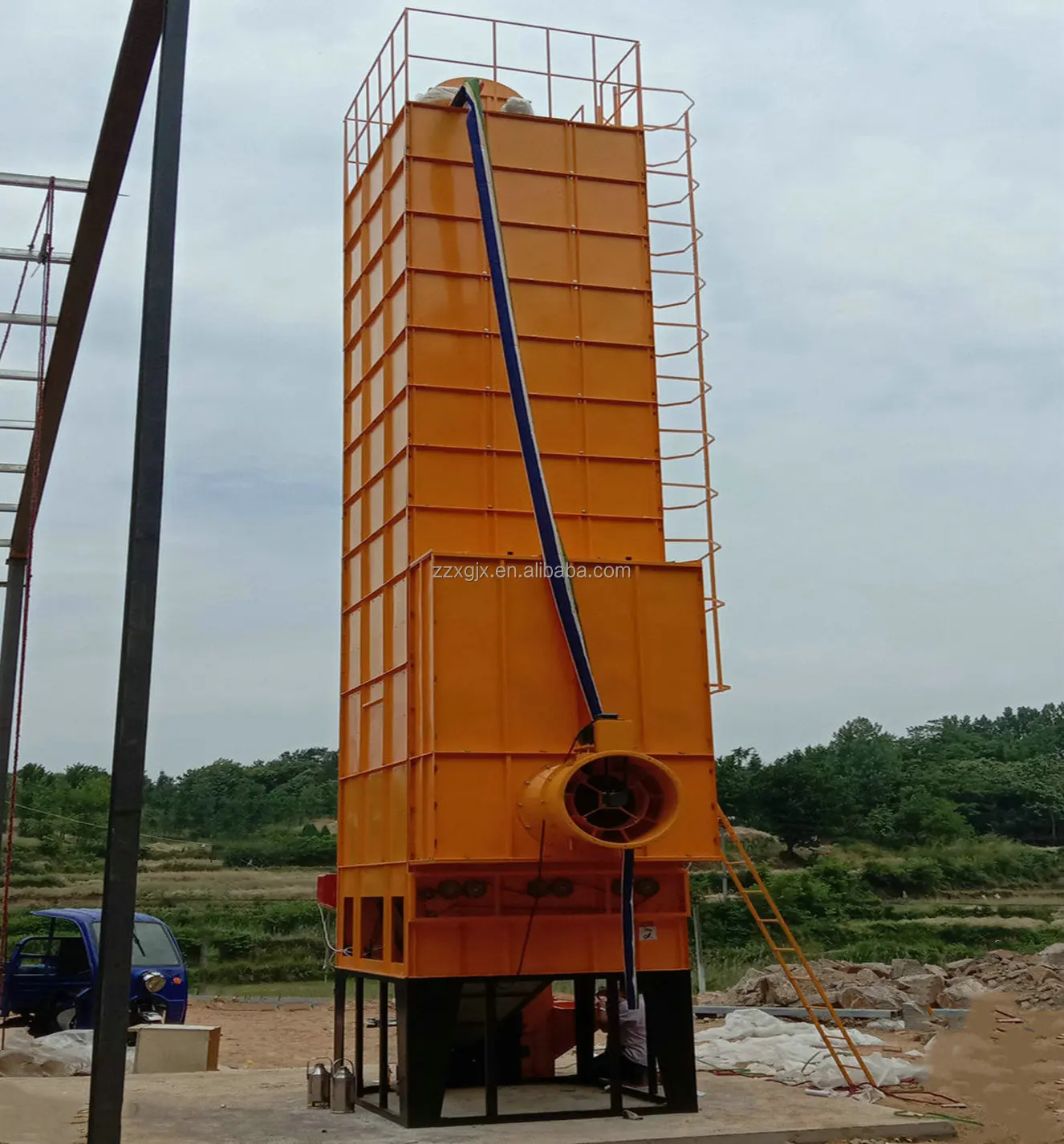 Energy Saving High Efficiency Batch Type Mixed Flow Grain Dryer Wheat Dryer Machine