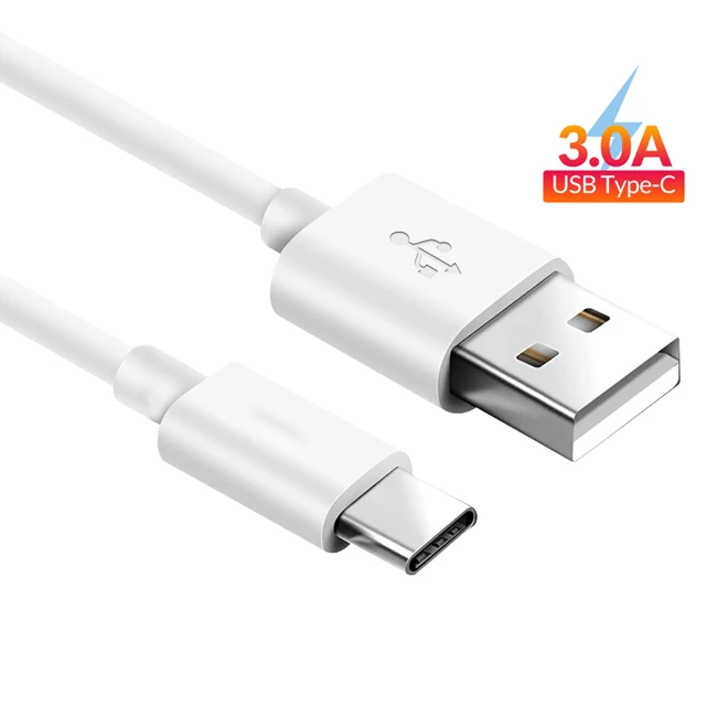 2x USB tipo C cable de datos USB-C Weiss cable carga para Samsung Galaxy Note 10 Plus