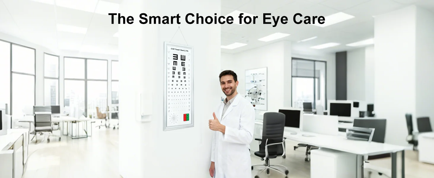 Multi-functional Chart Options Digital Visual Test Distance Led Acuity Eye Vision Test Chart Visual Chart