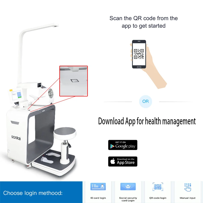 product sonka intelligent health check up kiosk health kiosk for health care center medical device-70