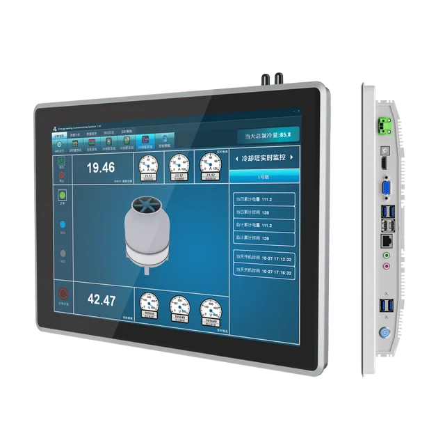 All-In-One Industrial Tablet Embedded Intel I7 CPU Touch Screen Android Linux OS Fanless IP65 All in One Panel PC Display
