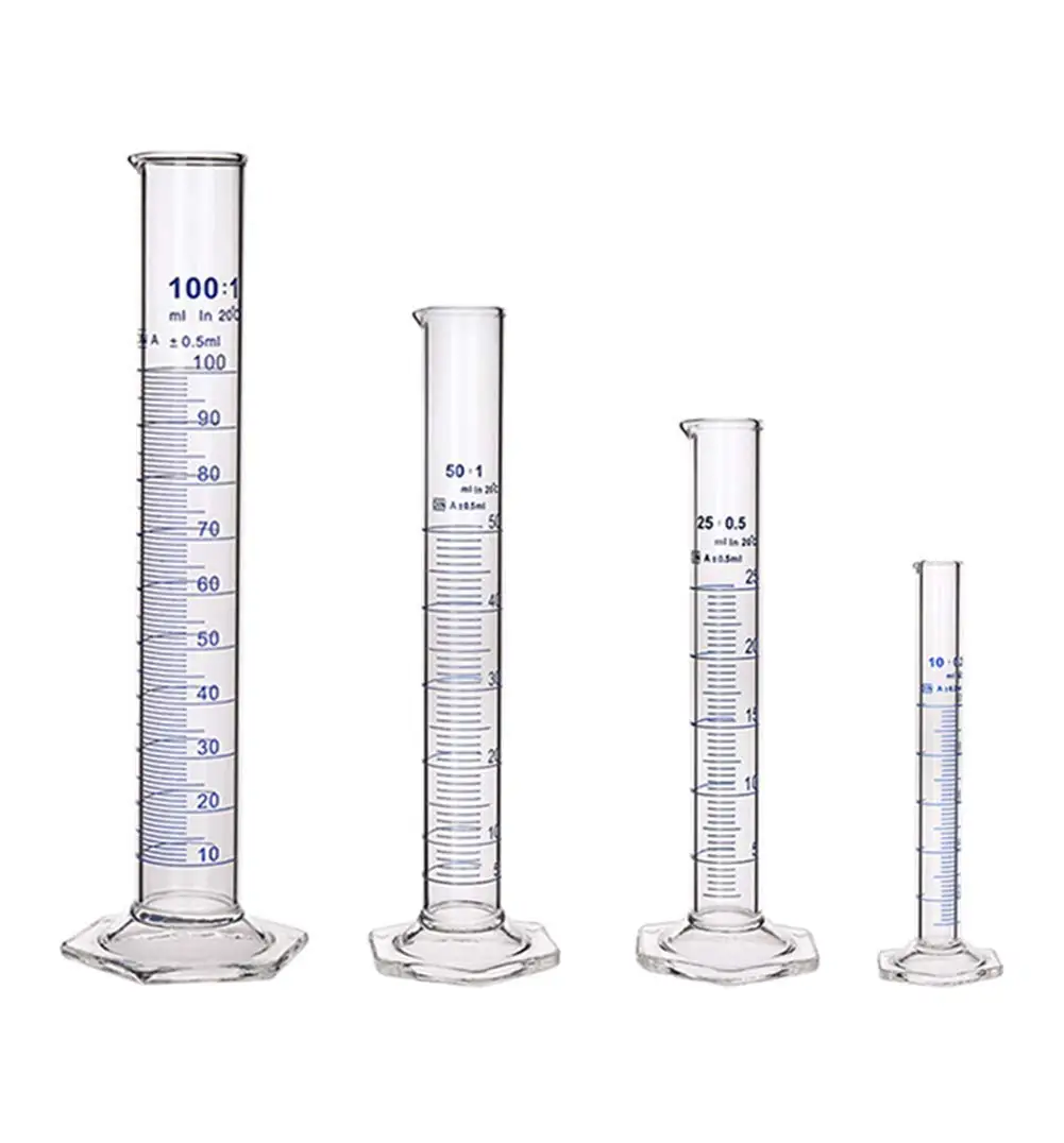 Rongtai  Lab Glassware Large Glass Function of Measuring Cylinder