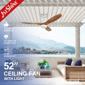 1stshine Ceiling Fan Waterproof Outdoor ABS Blades LED Ceiling Fan with Remote