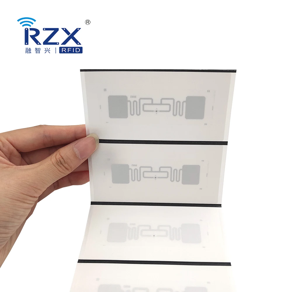 Long Range Passive RFID Mini Tag ISO18000 6C Inlay UHF Rfid Tag Sticker for 860-960MHz Frequency