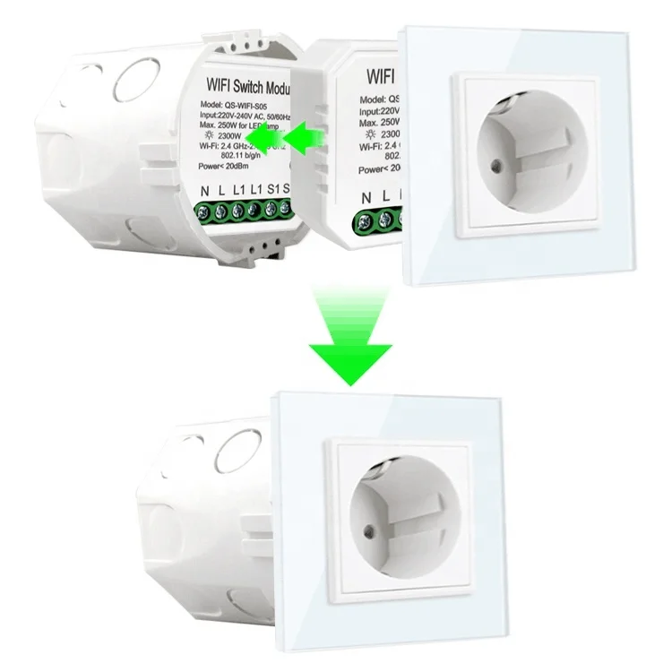 Hot selling automation home App control Electric light switch indoor Smart wifi relay module