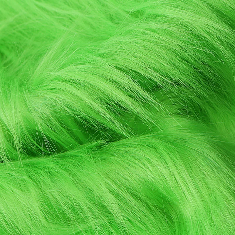 Fabric Artificial Fur Pure Plush Cloth Imitating Hair  Jewelry Mobile Phone Counter Faux Fabric Cosplay 19X70 inches