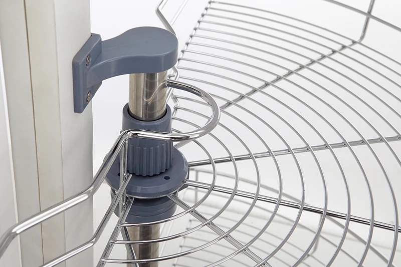 Modern Design 270 Degree Revolving Pull Out Wire Swivel Basket Kitchen Storage Corner Cabinet