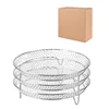 Three-layer stainless steel round rack