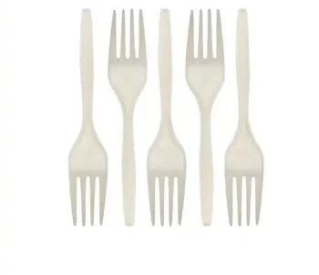 Biodegradable Plastic Fork For Party Dessert Cake Forks Disposable flat tableware Eco-friendly Cornstarch Fork