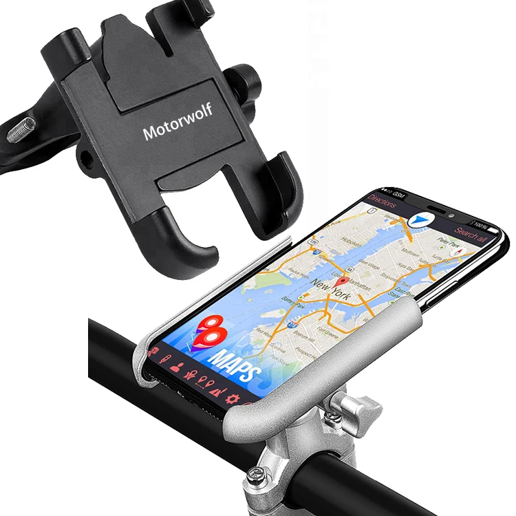 Universal Bike Aluminio Motocicleta Moto Manillar Soporte Para Telefono Soporte De Montaje