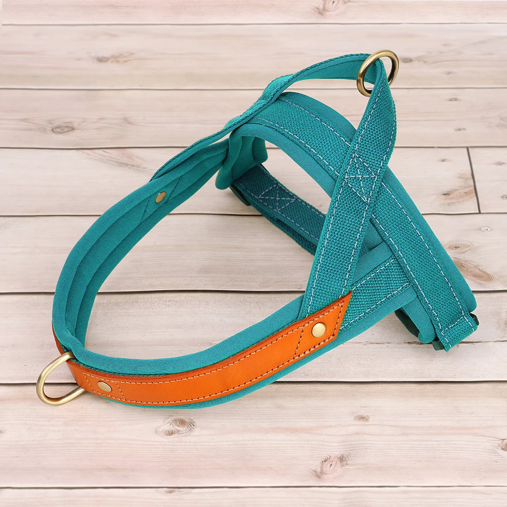Nylon No Pull Dog Harness Vest Strap With Handle Training Easy Walk