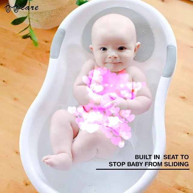 Nuby Baby Bath with Built in Seat and Soft Headrest 
