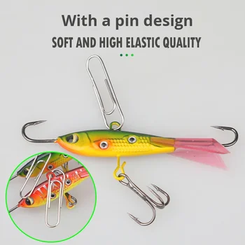 Cheery 10g 16g Metal Vibrating Ice Fishing Winter Bait Balanced Fish Jig Vib Iron Plate Freshwater Casting Trout Lures HJV07 – Metal Jig – view 3