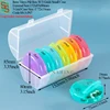 P07 7days Pill Box W/3 Grids Samll Case