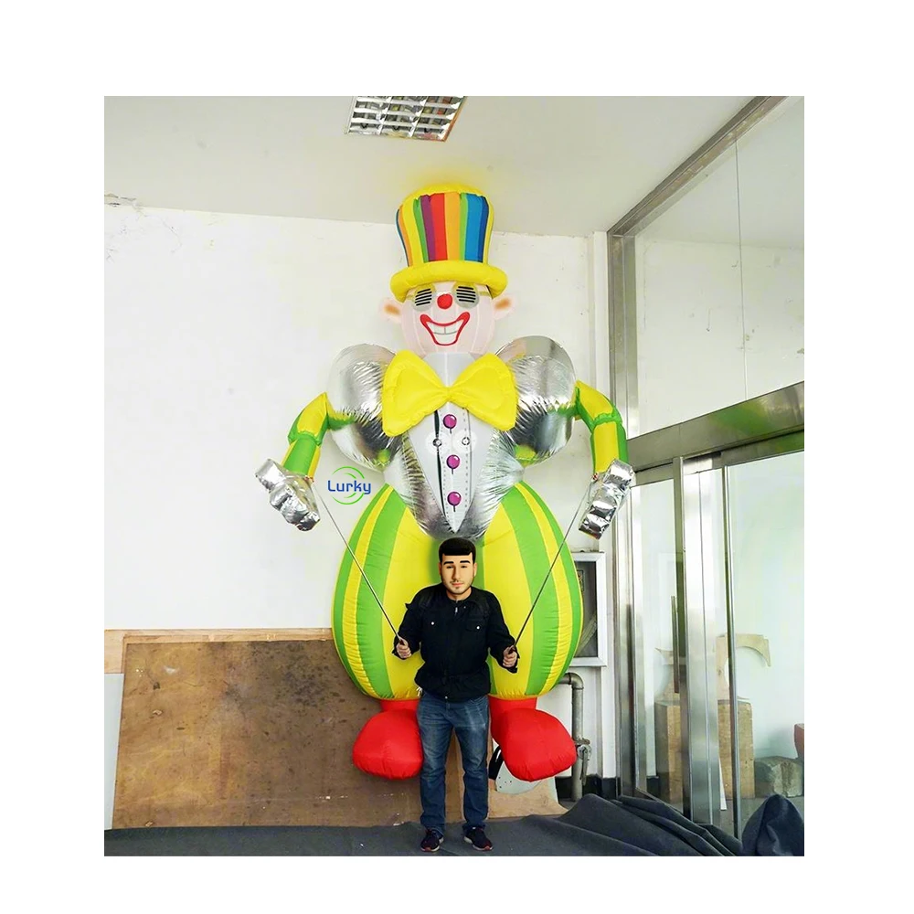 Hand Controlled Inflatable Nutcracker Puppet Giant Blow up Soldier Doll Balloon for Outdoor