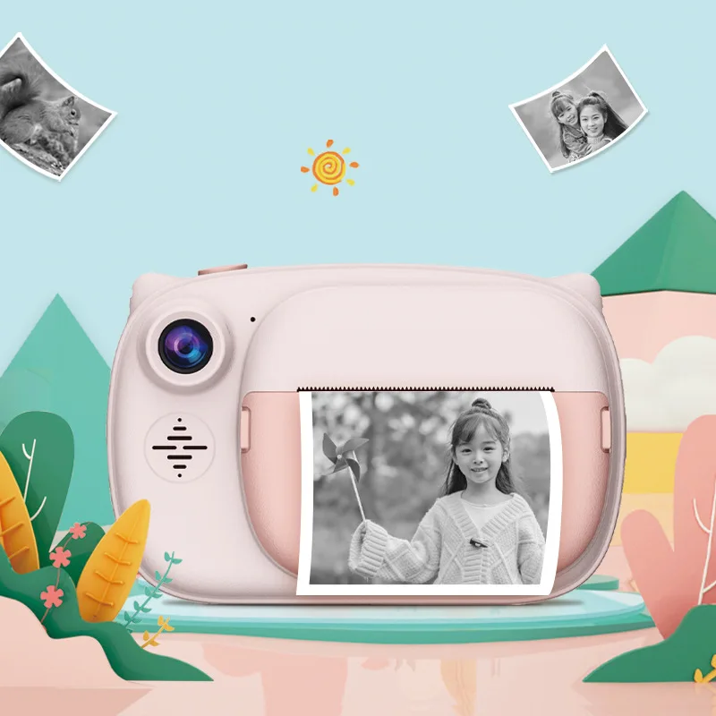 2022 Thermal Sticker Video Recording HD 1080P Child Kids Camera