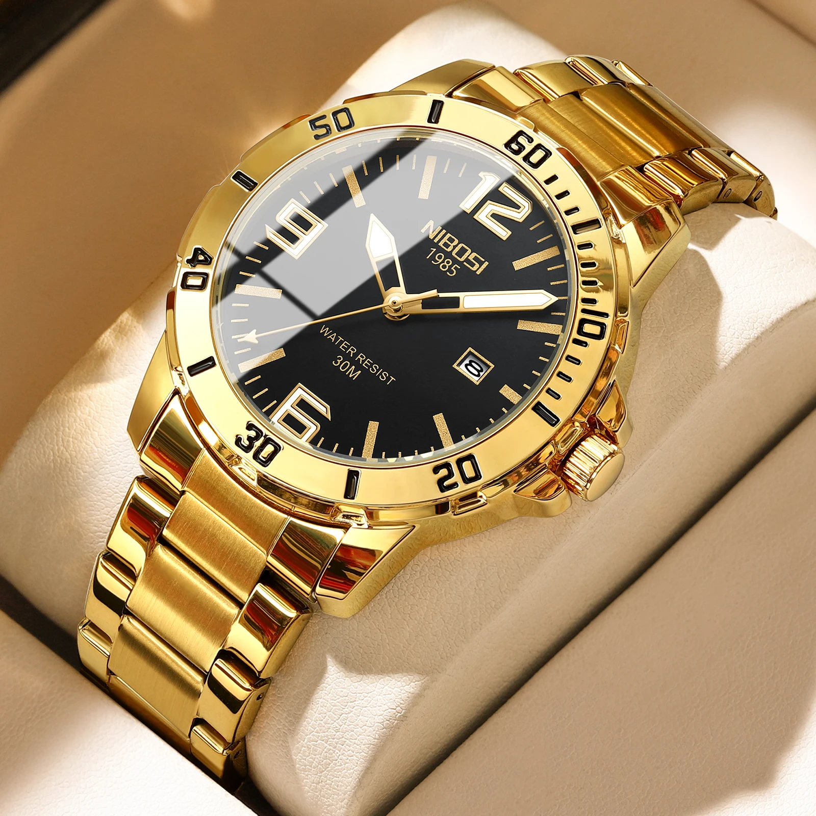 Wrist Watch Nibosi 1985 Watch Price Buy Nibosi Men Leather