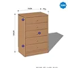 Five-drawer chest (with accessories)