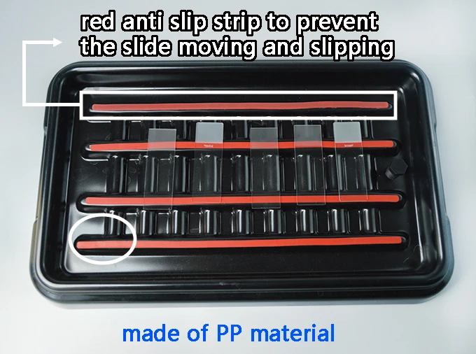 plastic slide staining tray