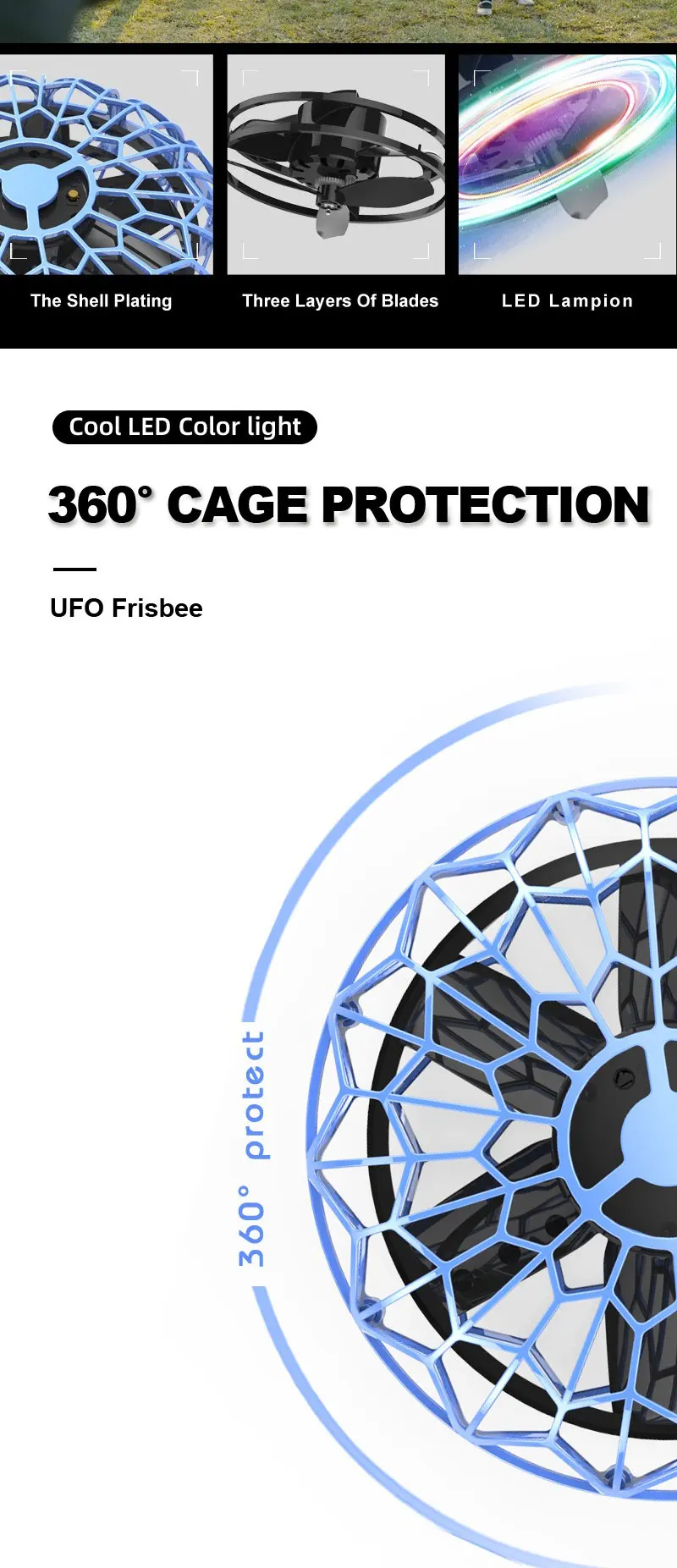 Flying Ufo Ball Toy Globe Floating Balls 360 Rotation Throw Fidget