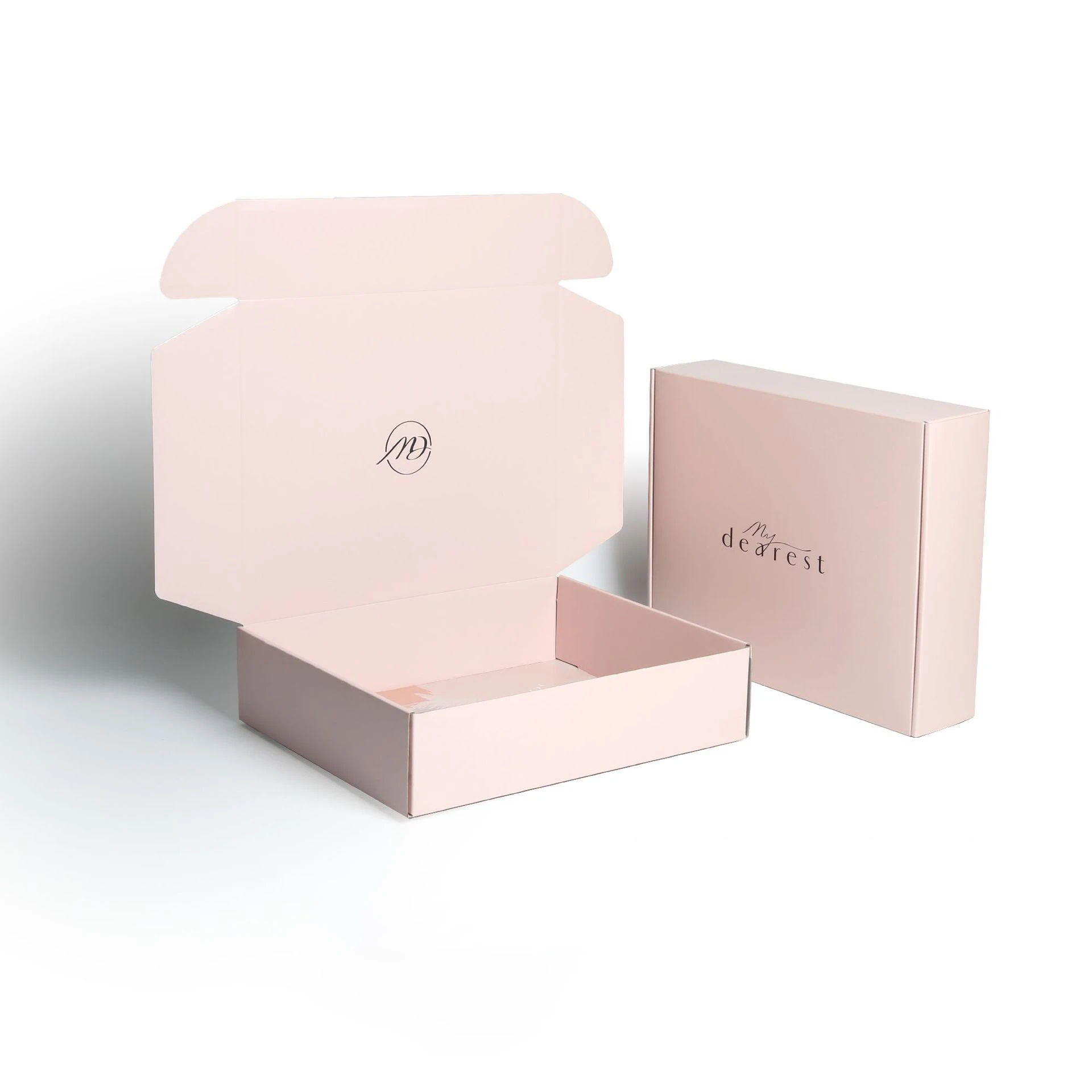Custom Colorful Luxury Folding Pink Shipping Paper Box for Shoes and Hair Accessories for Mailer Packaging Socks Use