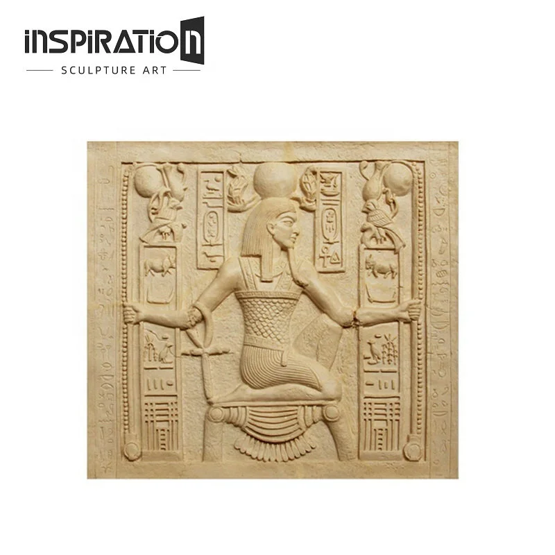 Artifical Sandstone Western Figure Statue Engraving Wall Art Relief Sculpture