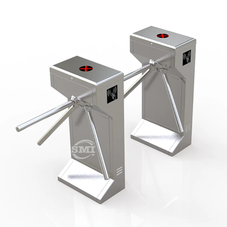 Mini Tripod Turnstile with Coin Acceptor Vertical Tripod Turnstile Bus Access Control Product