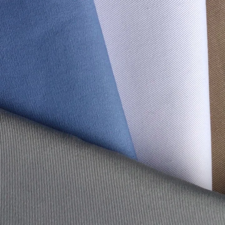 Китай, Высококачественная тканая Полиэстеровая хлопковая саржевая окрашенная ткань, однородная 65/35 ткань из габардина