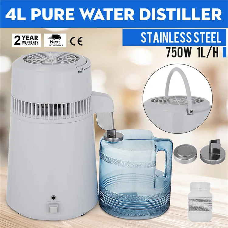 4L maison distillateur d'eau pure filtre eau distillée machine