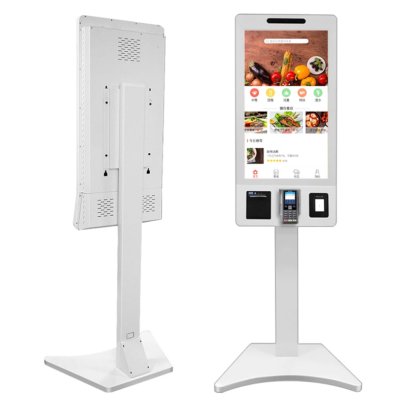 Máy Kiosk dịch vụ tự thanh toán 32 inch Màn hình kỹ thuật số Màn hình cảm ứng Android Thiết bị đầu cuối thanh toán hóa đơn tương tác Kiosk