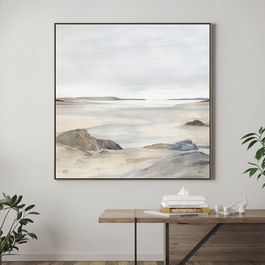 Custom Wholesale Modern Landscape Oil Painting - Mountain Canvas Wall Art for Hotel Home Decor Bulk Order