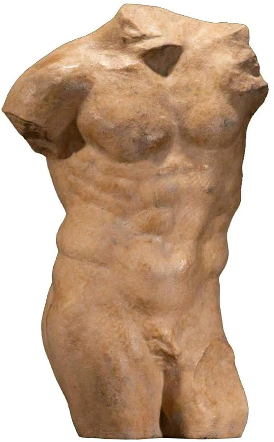 カスタム製ポリストーン古代ギリシャ男性彫刻トルソー胸像