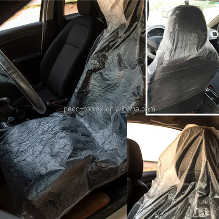 Disposable plastic car seat cover