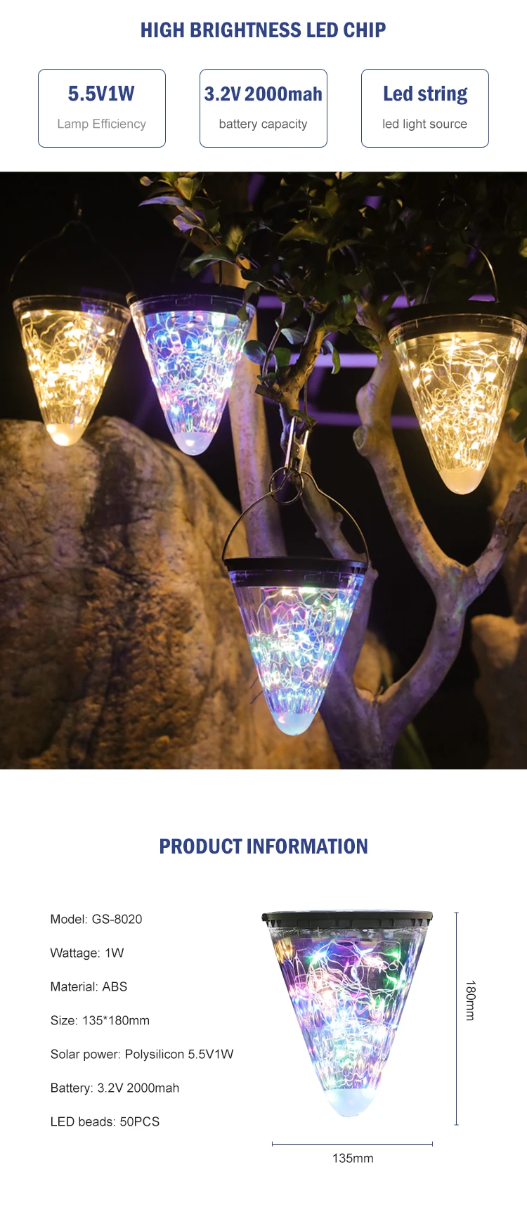 2023 Hot Sale Party Atmosphere Decoration Outdoor Ip65 Waterproof Smd Solar Led Holiday Light