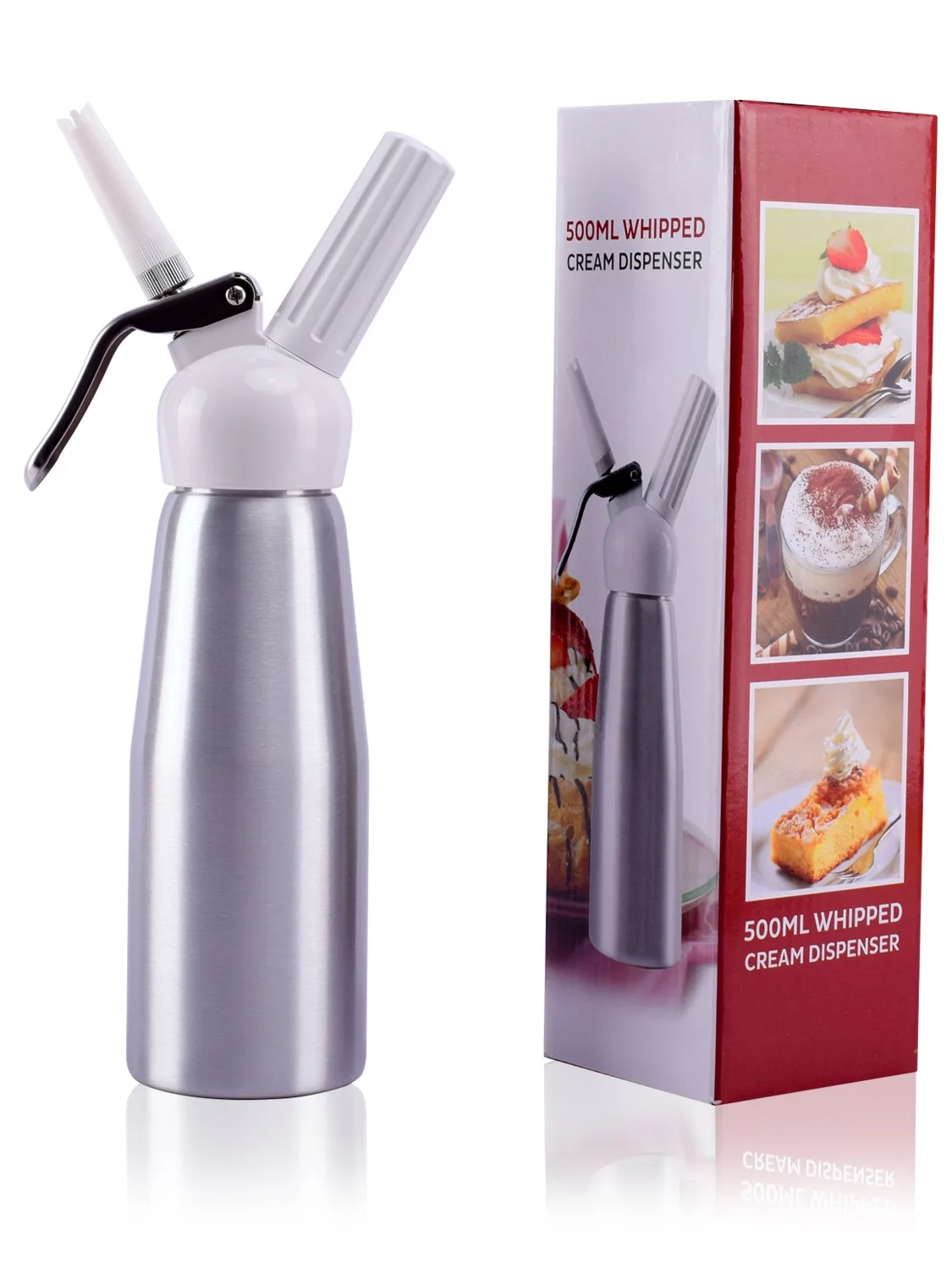 Factory Wholesale 500ml Aluminium Whip Cream Whipper Dispenser - Buy ...