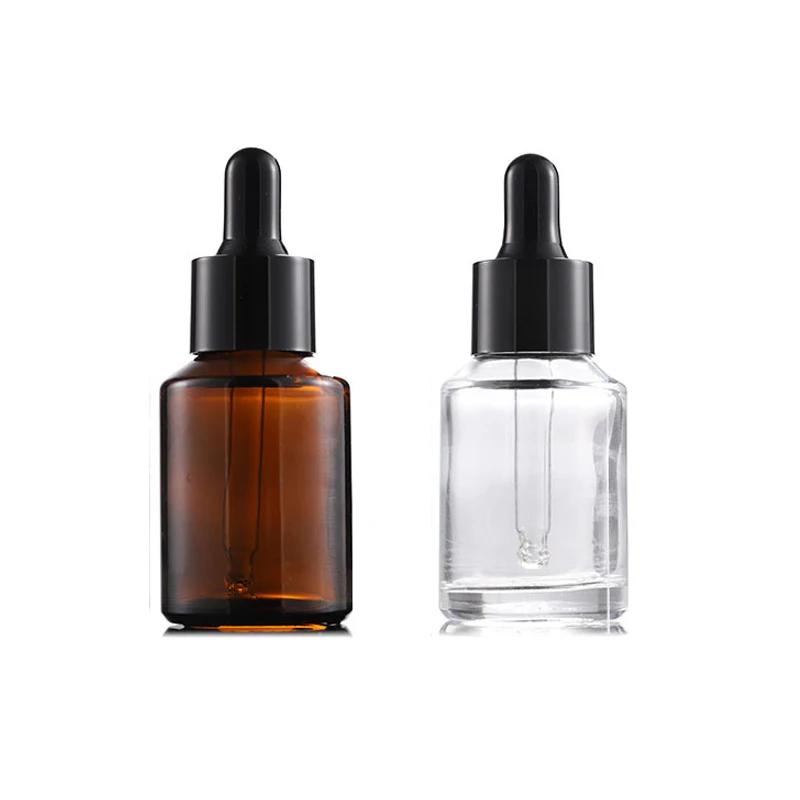 slanted glass dropper bottle 5ml 10ml 15ml 20ml 30ml 50ml 100ml head pressed essence foundation bottle supplier