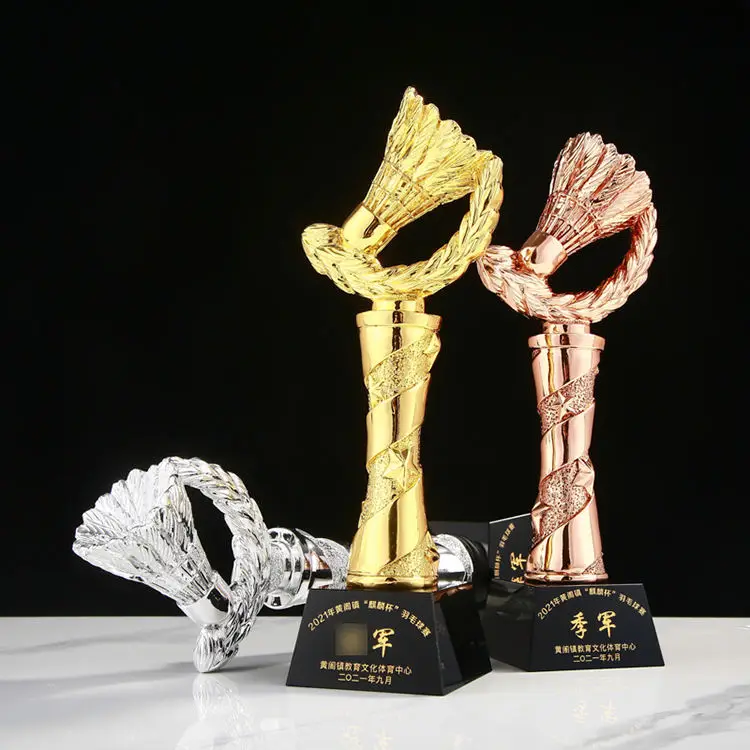 Factory wholesale custom league Award Crystal Sports Globe Soccer Gold Silver Copper Resin Trophy Award manufacture