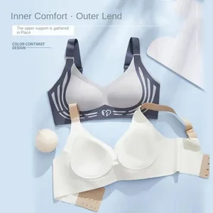 Women's Anti-Sagging Running Bras Small Chest Summer Sports Bra Comfortable Hooks Soft Support Breathable Knitted Everyday