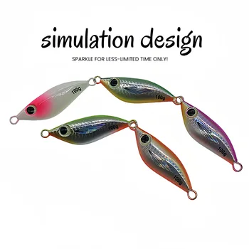Cheery Colorful Luminous Metal Jig Lure with Hooks Artificial Hard Bait for Sea Bass Sea & Boat Fishing – Metal Jig – view 3