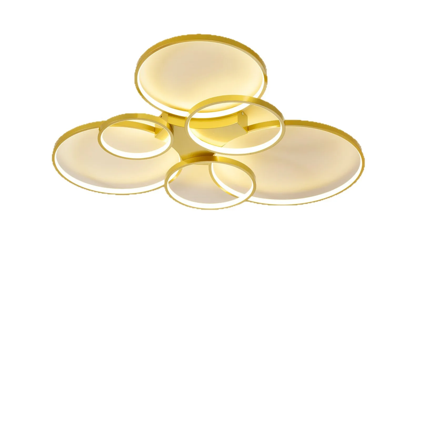 إضاءة منزلية أنيقة وبسيطة وبأسلوب عصري من الطراز الإسكندنافي، مصباح سقف دائري من الألومنيوم مع إضاءة LED، مناسب لغرفة المعيشة والقاعة، تصميم إبداعي يعكس الشخصية